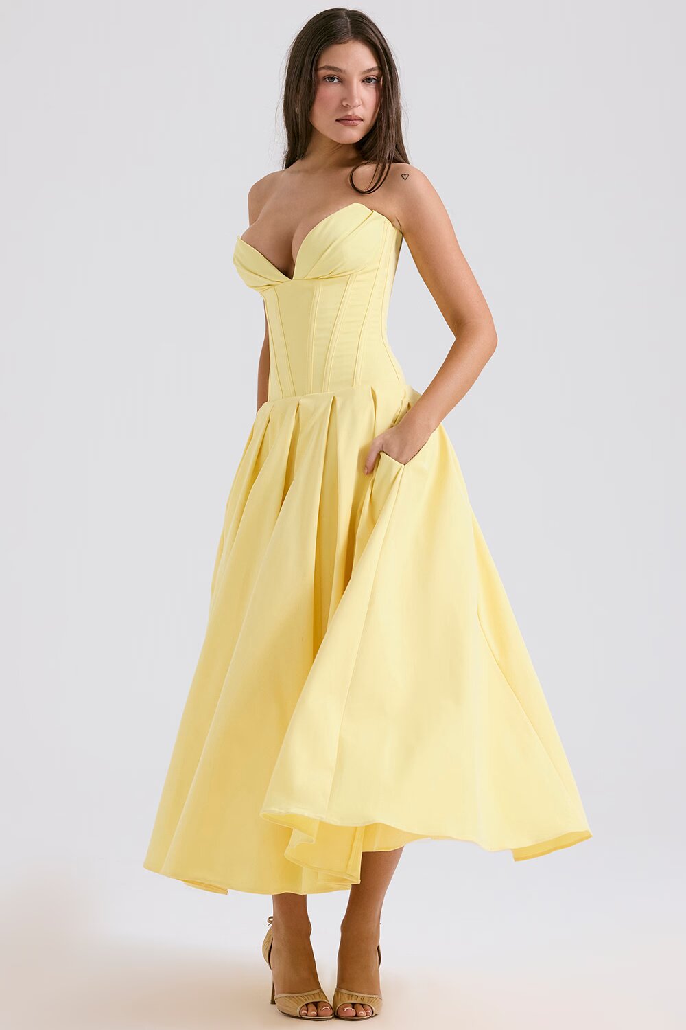 Annette | Elegante Vestito Midi stile corsetto