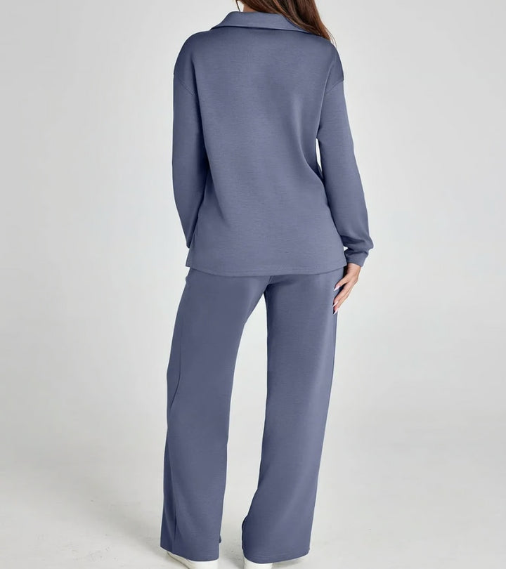 Zulema | Completo di Due Pezzi con Pantaloni Svasati