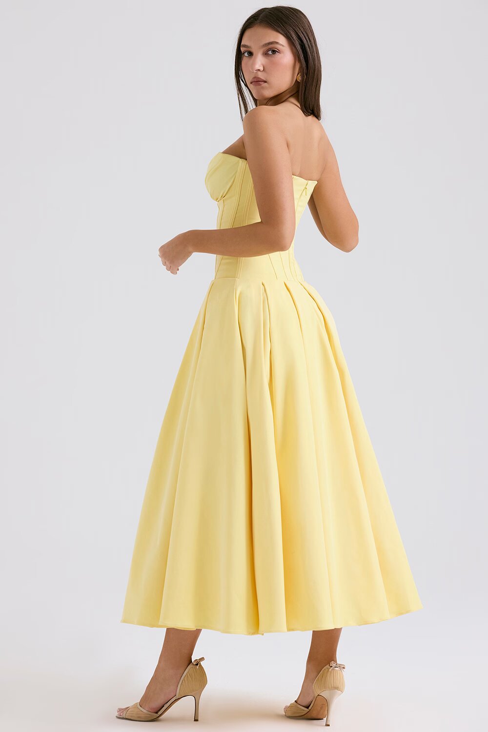 Annette | Elegante Vestito Midi stile corsetto