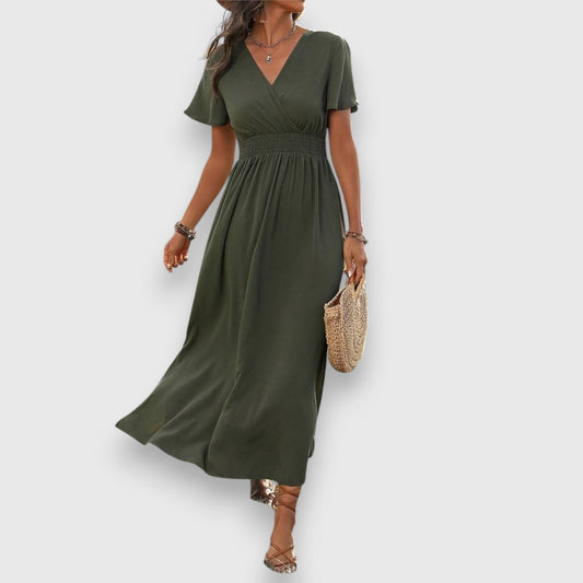 Beanca | Vestito midi con elastico in vita