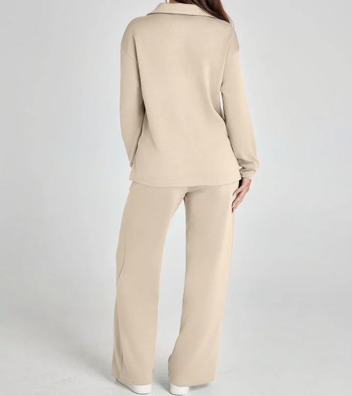 Zulema | Completo di Due Pezzi con Pantaloni Svasati