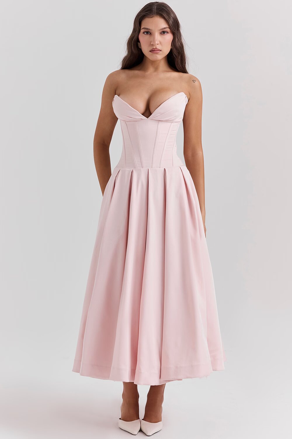 Annette | Elegante Vestito Midi stile corsetto