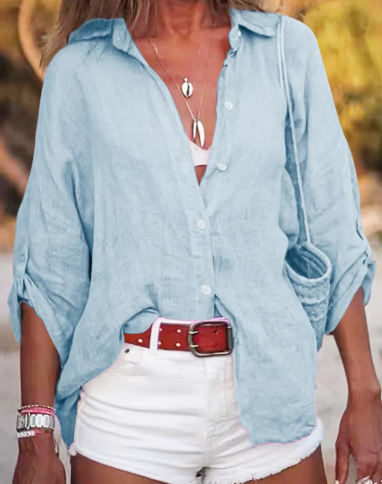 Esti | Camicia in Lino a Vestibilità Larga