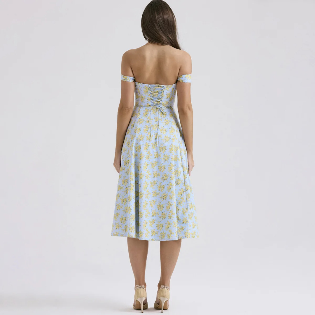 Cosima | Abito Midi Floreale Fantasioso