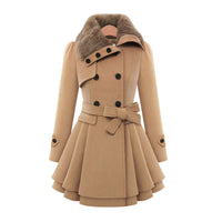 Women's Vintage Trench Coat, Belted