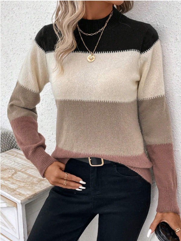Odele™ | Maglione a Collo Alto In Maglia
