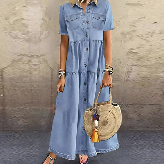 Laureani | Vestito lungo in jeans
