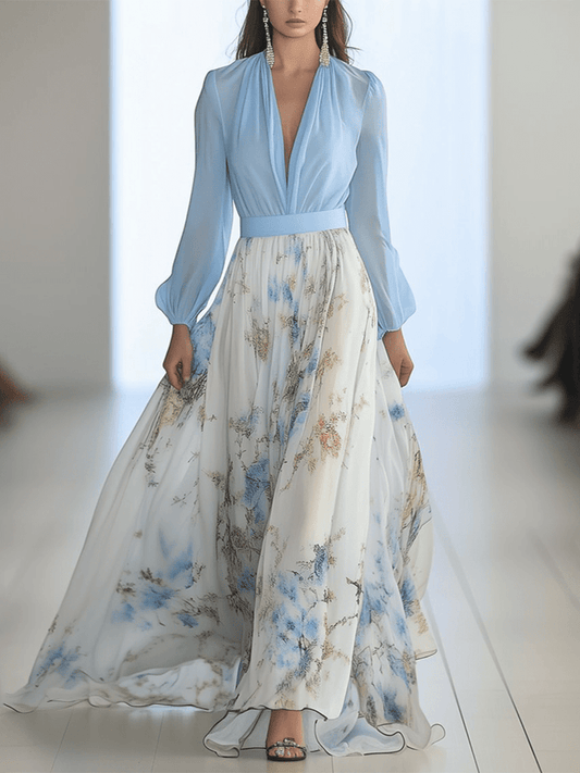 Amanecer | Elegante Abito Lungo in Chiffon