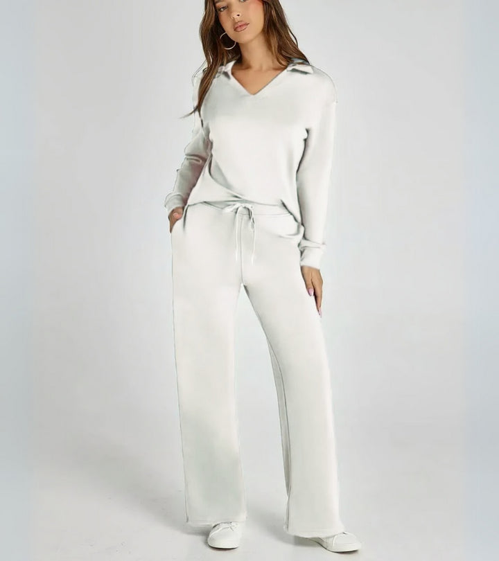 Zulema | Completo di Due Pezzi con Pantaloni Svasati