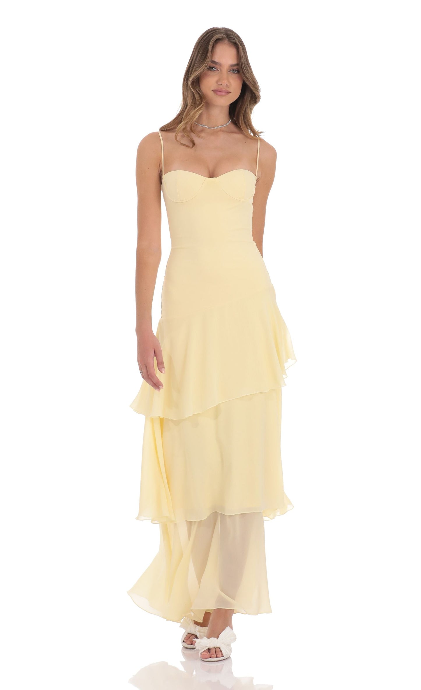 Damiana | Vestito Lungo con Volant