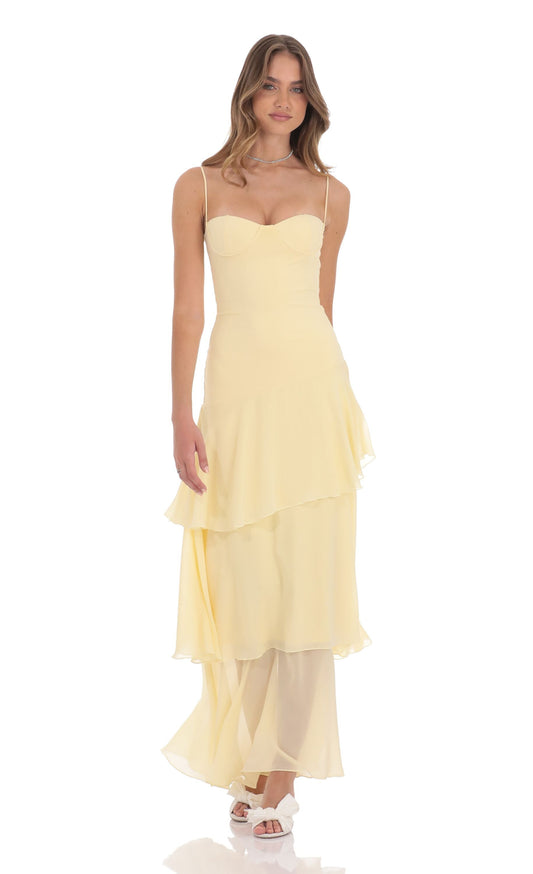 Damiana | Vestito Lungo con Volant