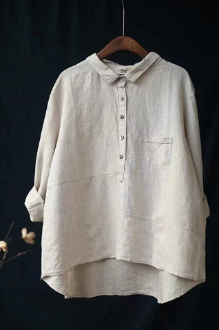 Alondra | Camicia in lino a taglio ampio