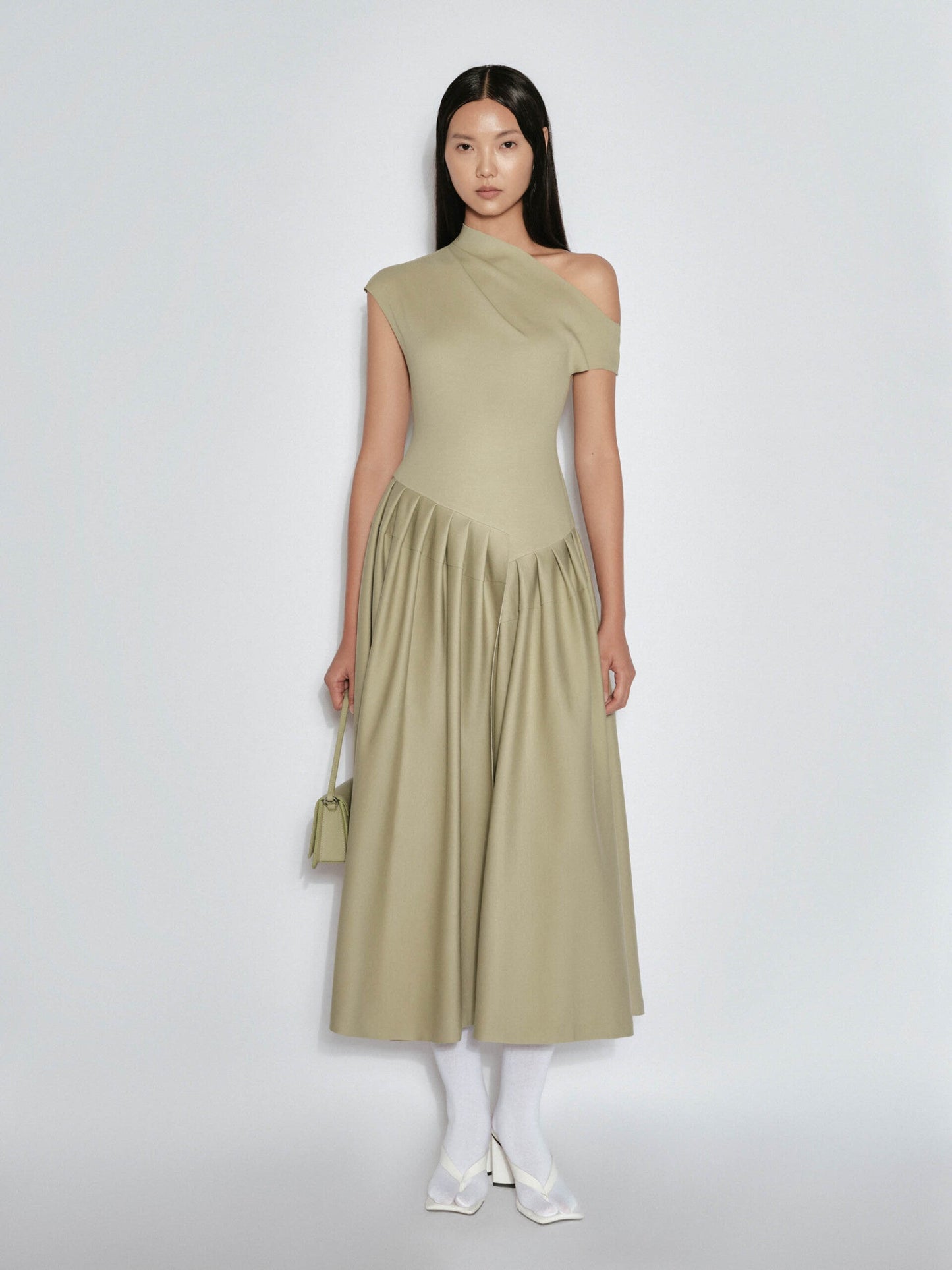 Xabrina | Vestito Midi Asimmetrico