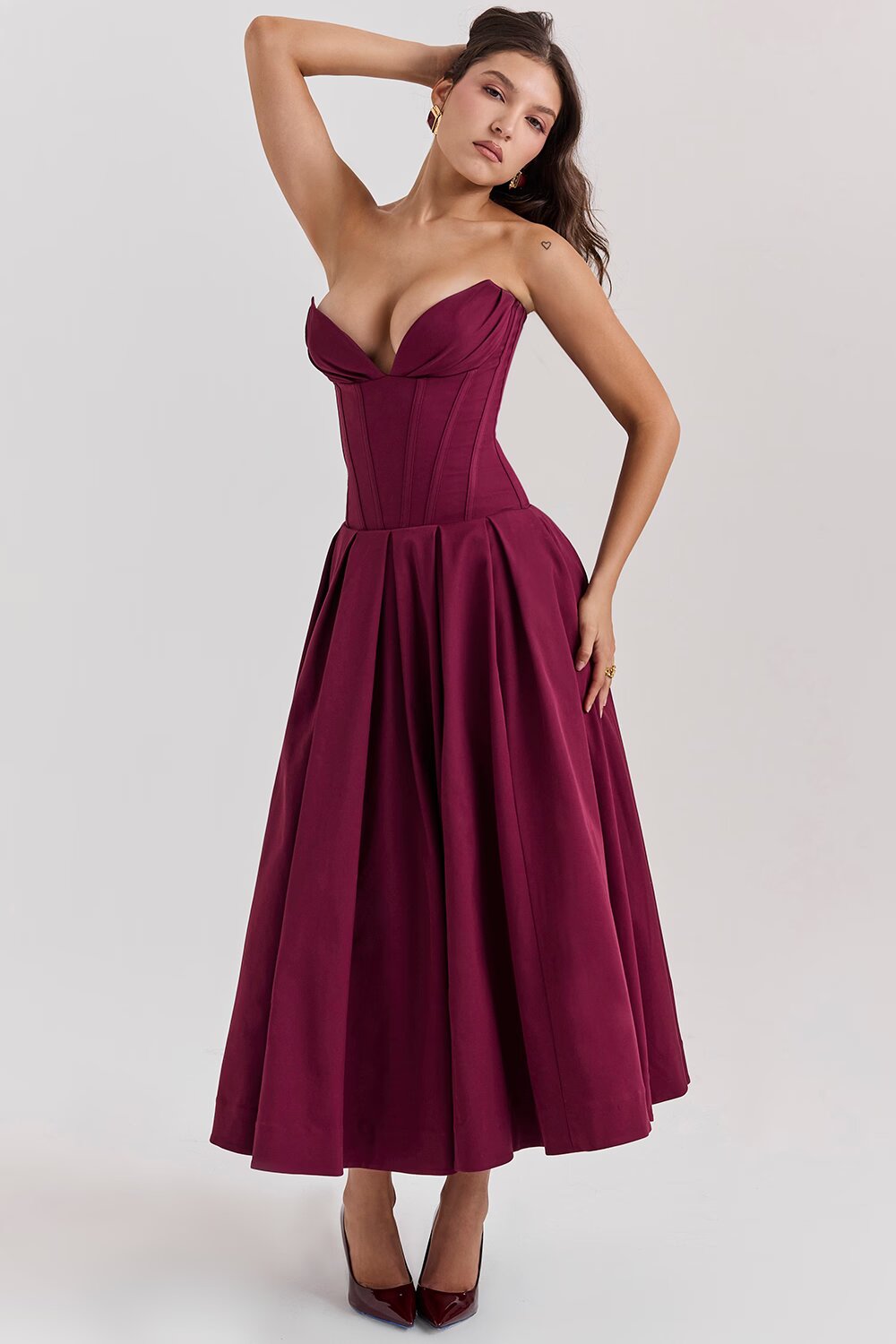 Annette | Elegante Vestito Midi stile corsetto