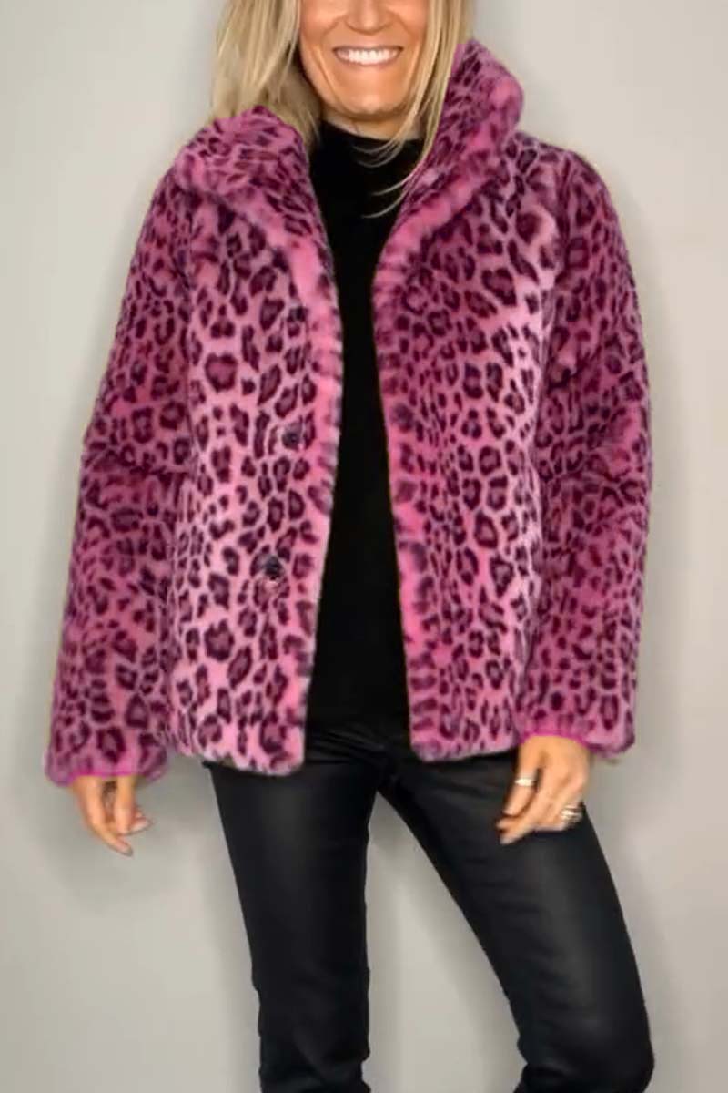 Aida™ | Cappotto corto in stampa leopardata