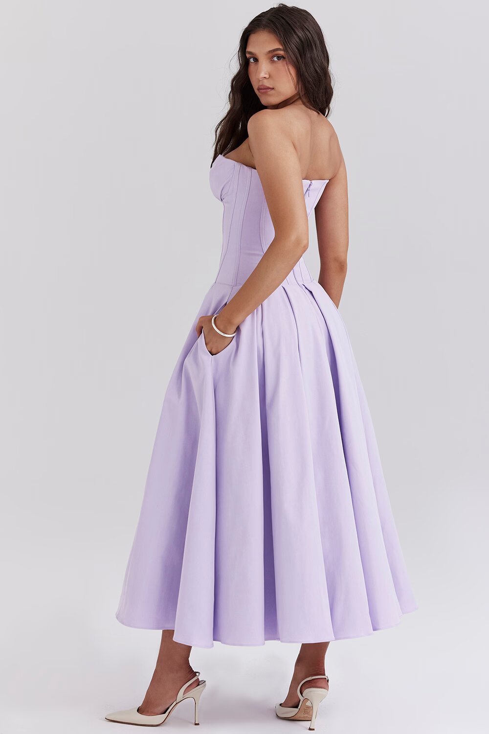 Annette | Elegante Vestito Midi stile corsetto