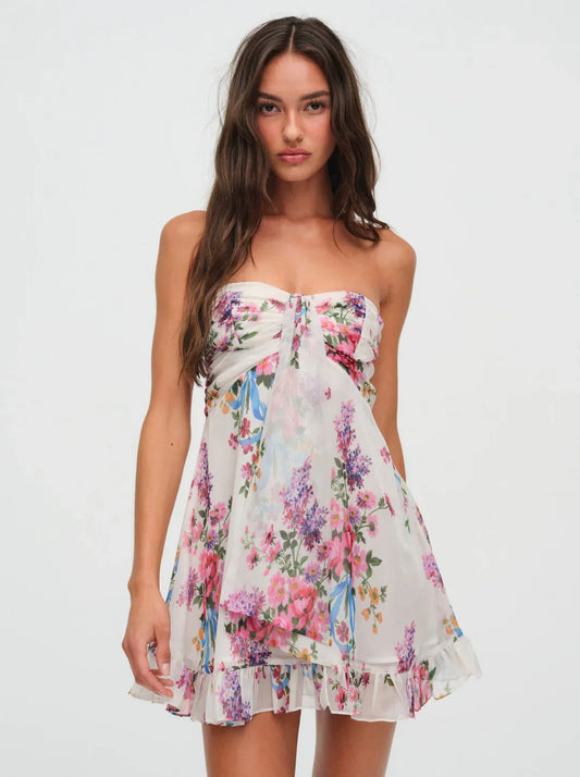 Rosaura | Abito mini floreale