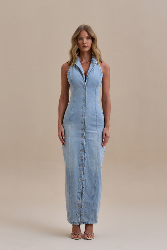 Cicilia | Vestito Lungo in Jeans