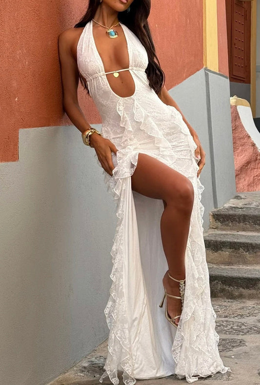 Erill | Vestito Sexy Halter Deep V