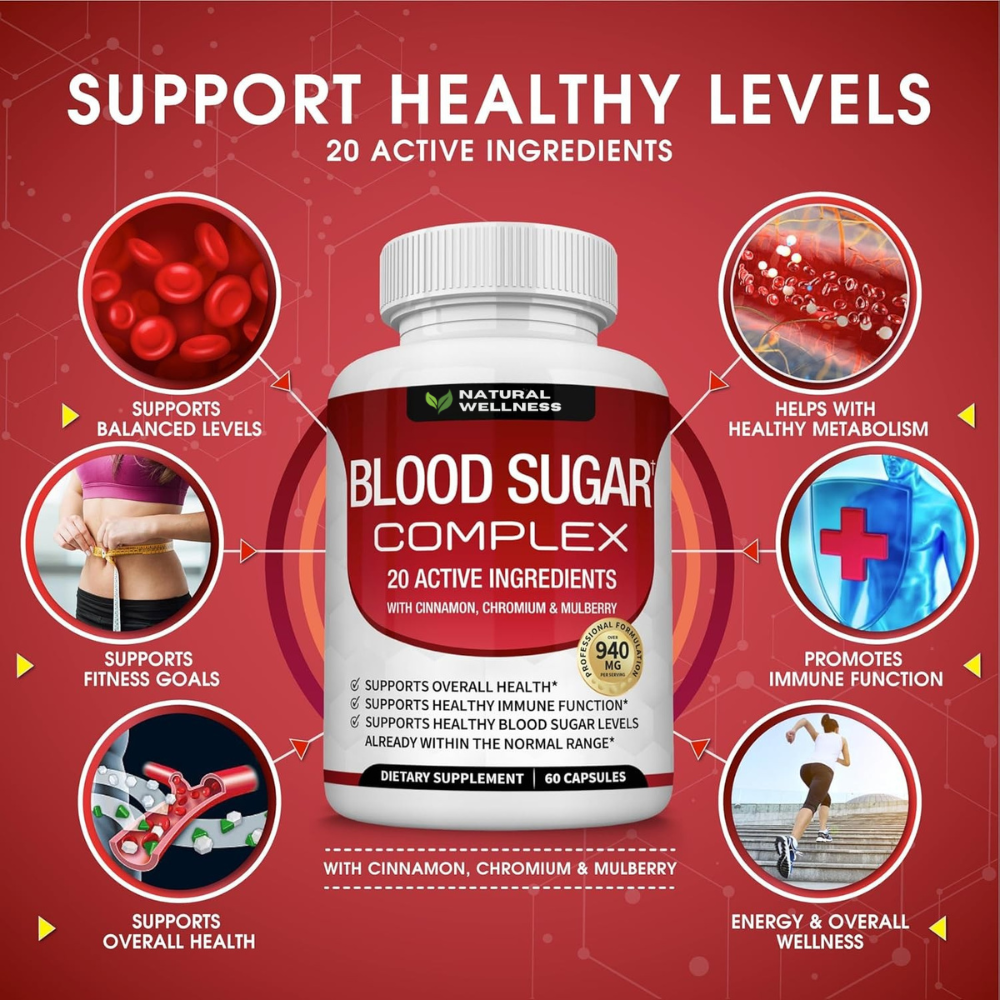 Blood Sugar | Complesso di 20 Vitamine e Minerali