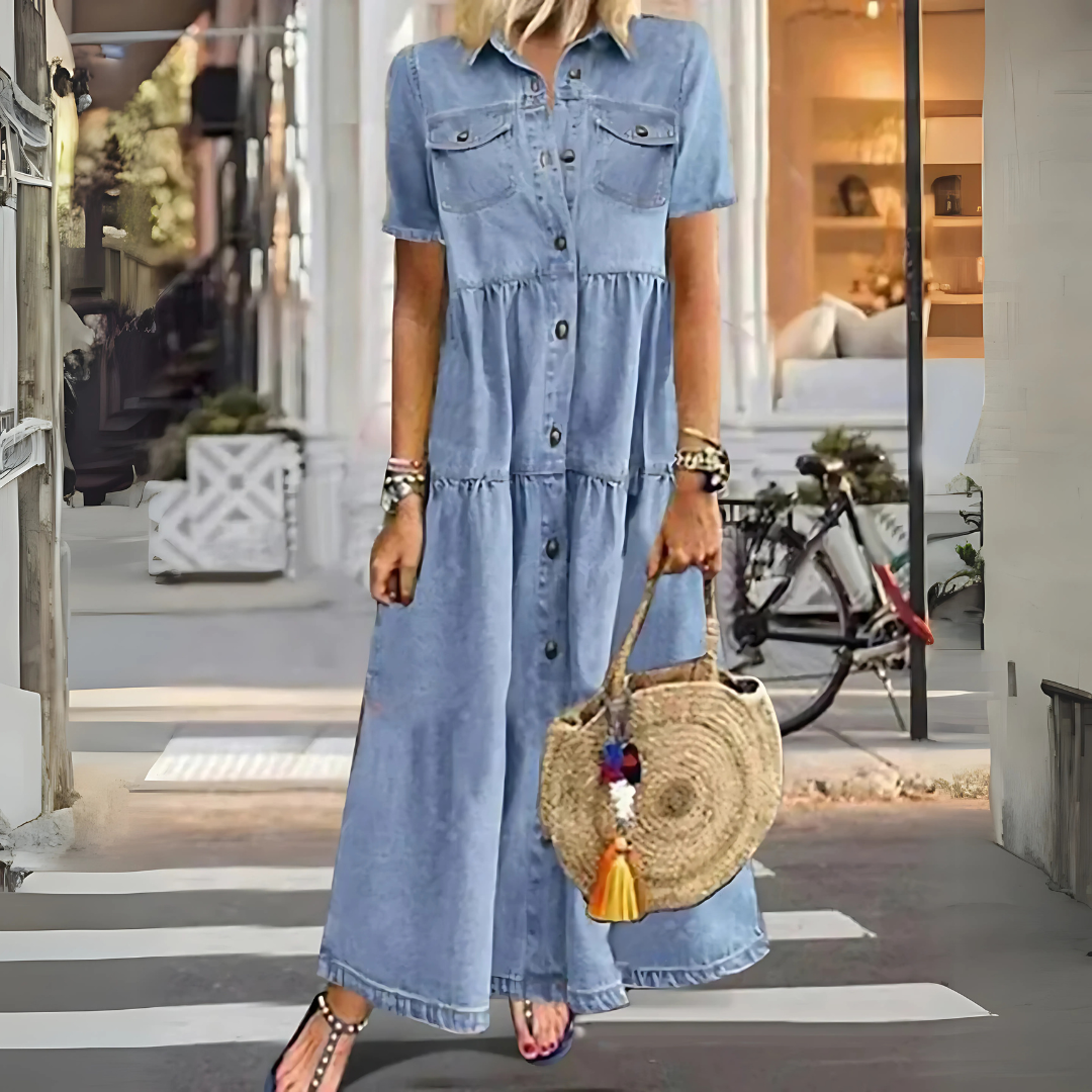 Laureani | Vestito lungo in jeans