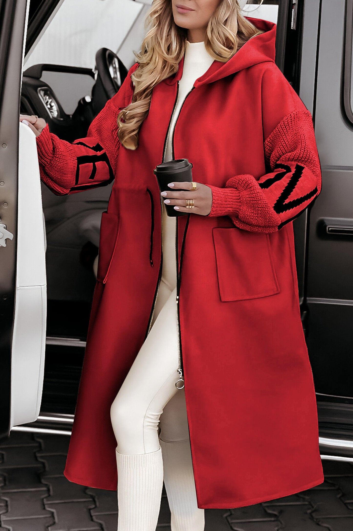 Cheila™ | Cappotto lungo con cappuccio