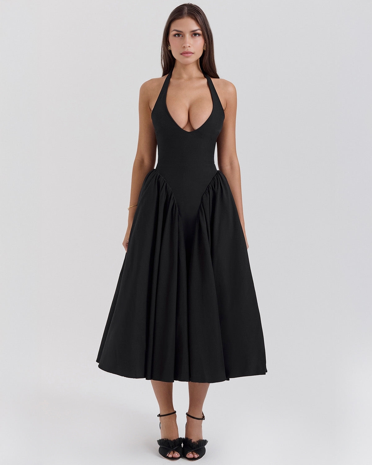 Monroe | Vestito Midi Halter