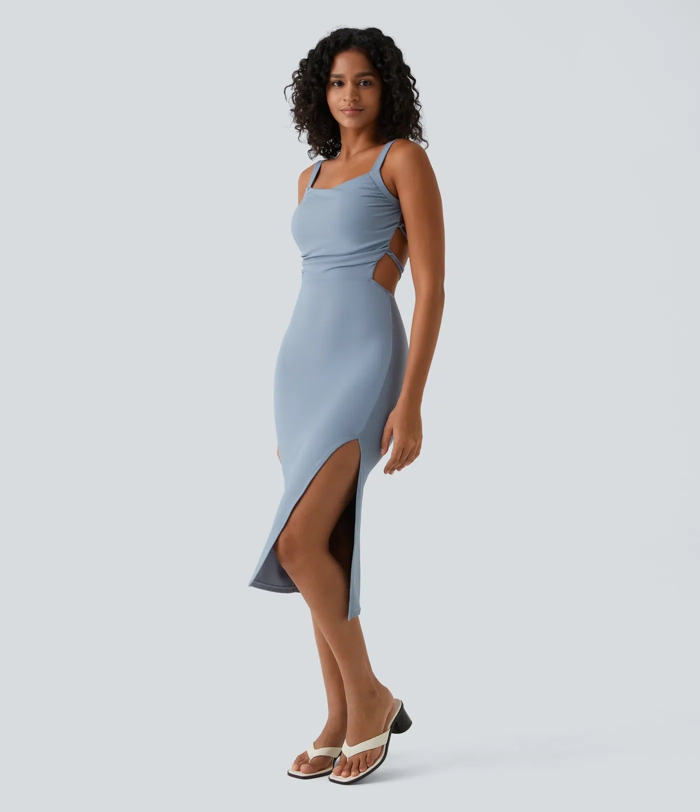 Novella | Vestito Midi con Spalline sulla Schiena