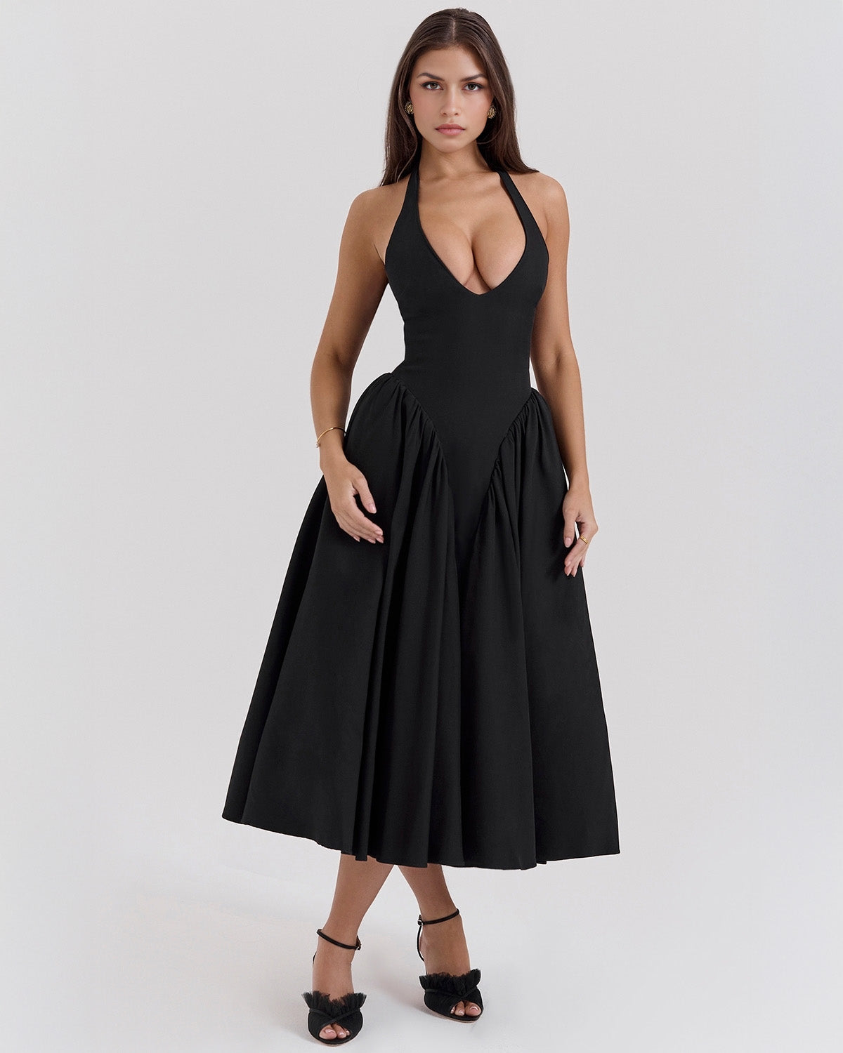 Monroe | Vestito Midi Halter