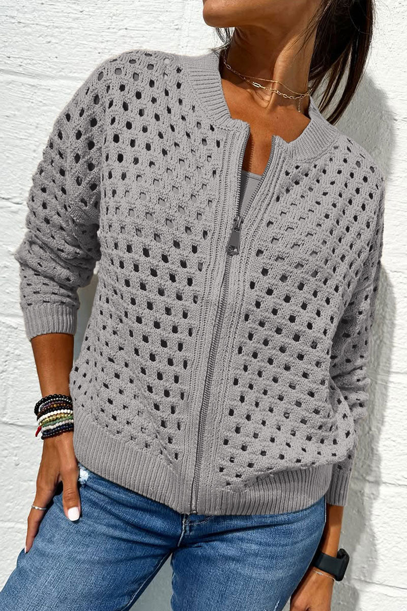 Amadea™ | Maglione Casual a Maglia Aperta con Zip