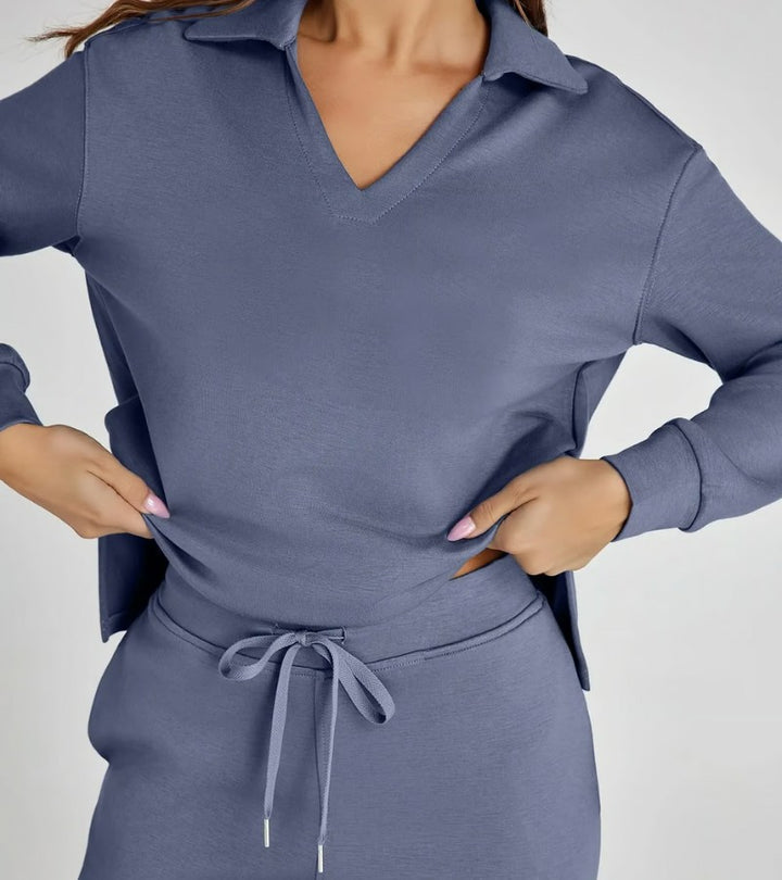 Zulema | Completo di Due Pezzi con Pantaloni Svasati