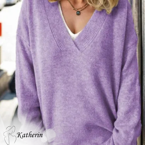 Katherin™ | Maglione con scollo a V