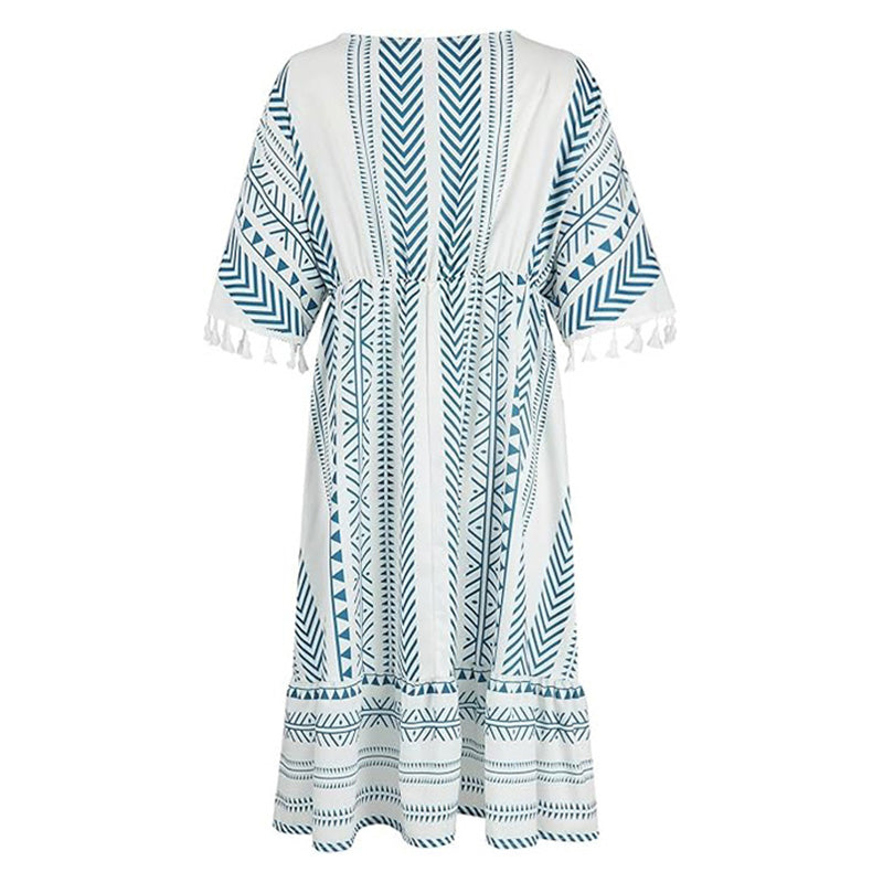 Aurora™ | Abito Casual Stampato con Scollo a V