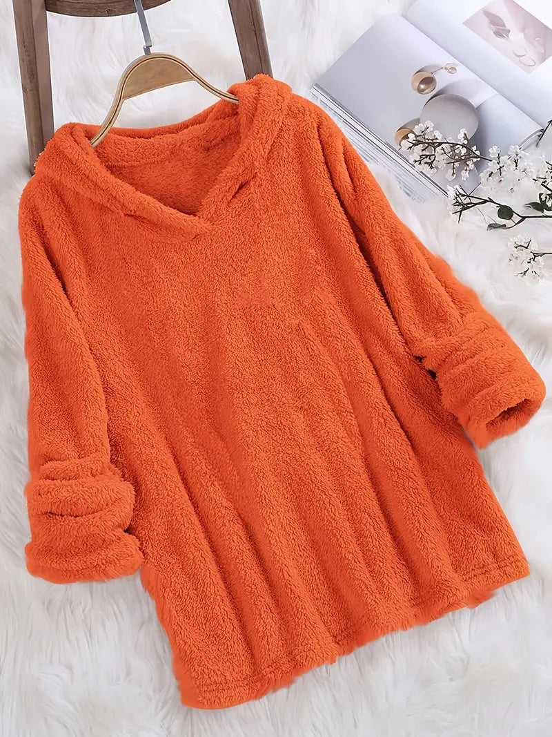 Nadine | Felpa in pile con cappuccio stile Oversized