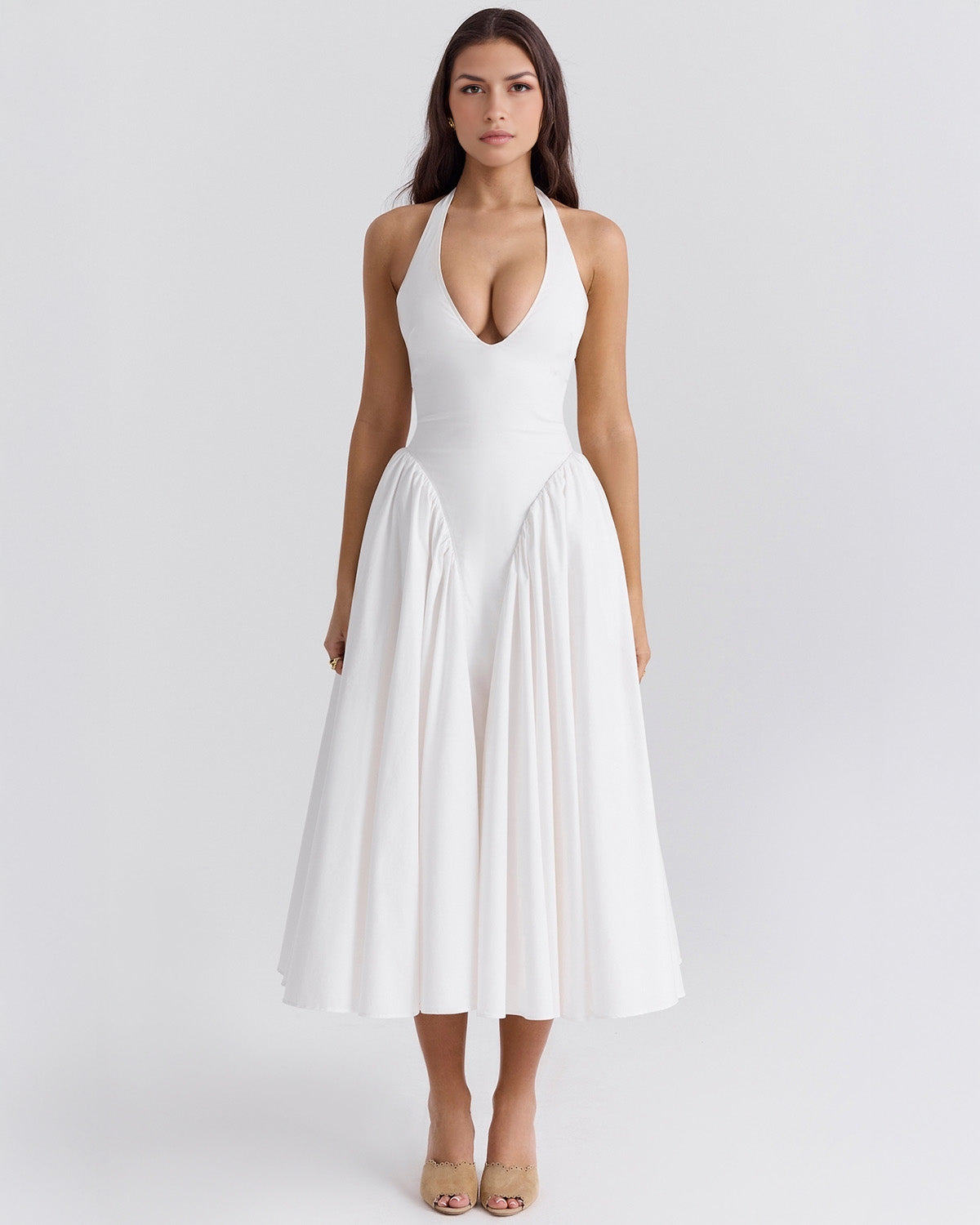Monroe | Vestito Midi Halter