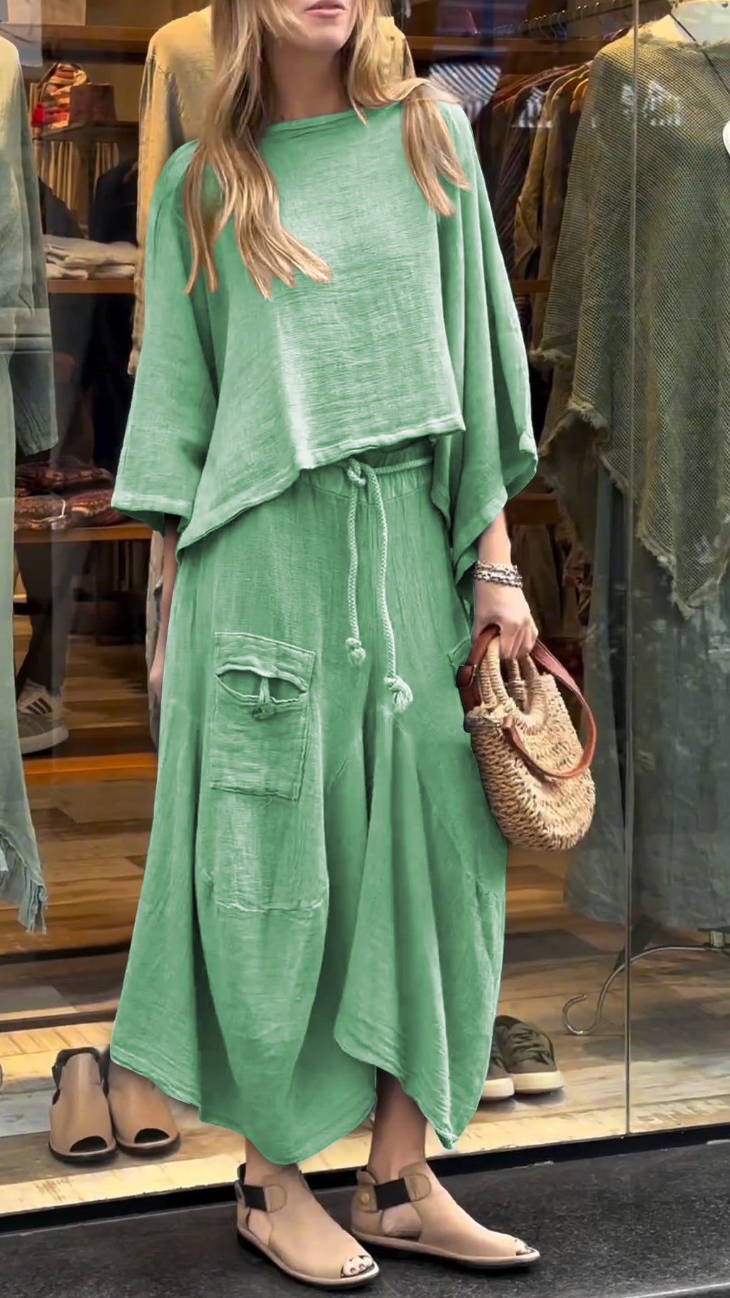 Livia | Set in Lino e Cotone a Due Pezzi
