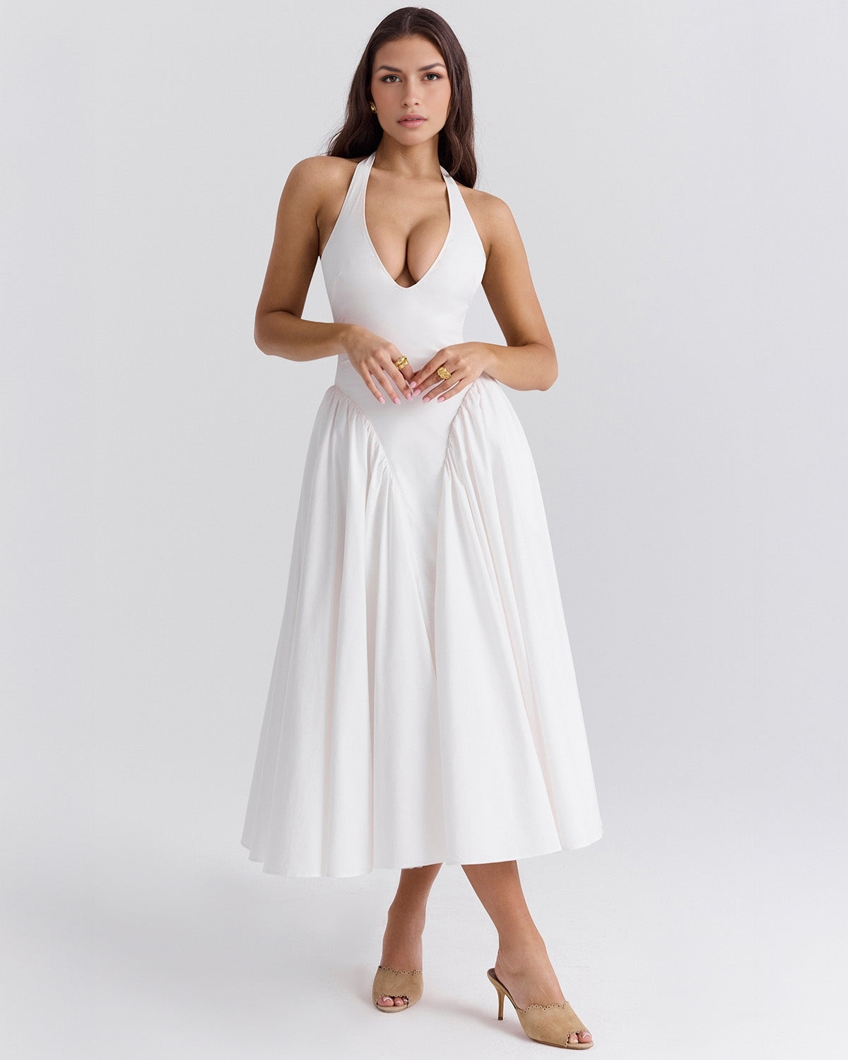 Monroe | Vestito Midi Halter