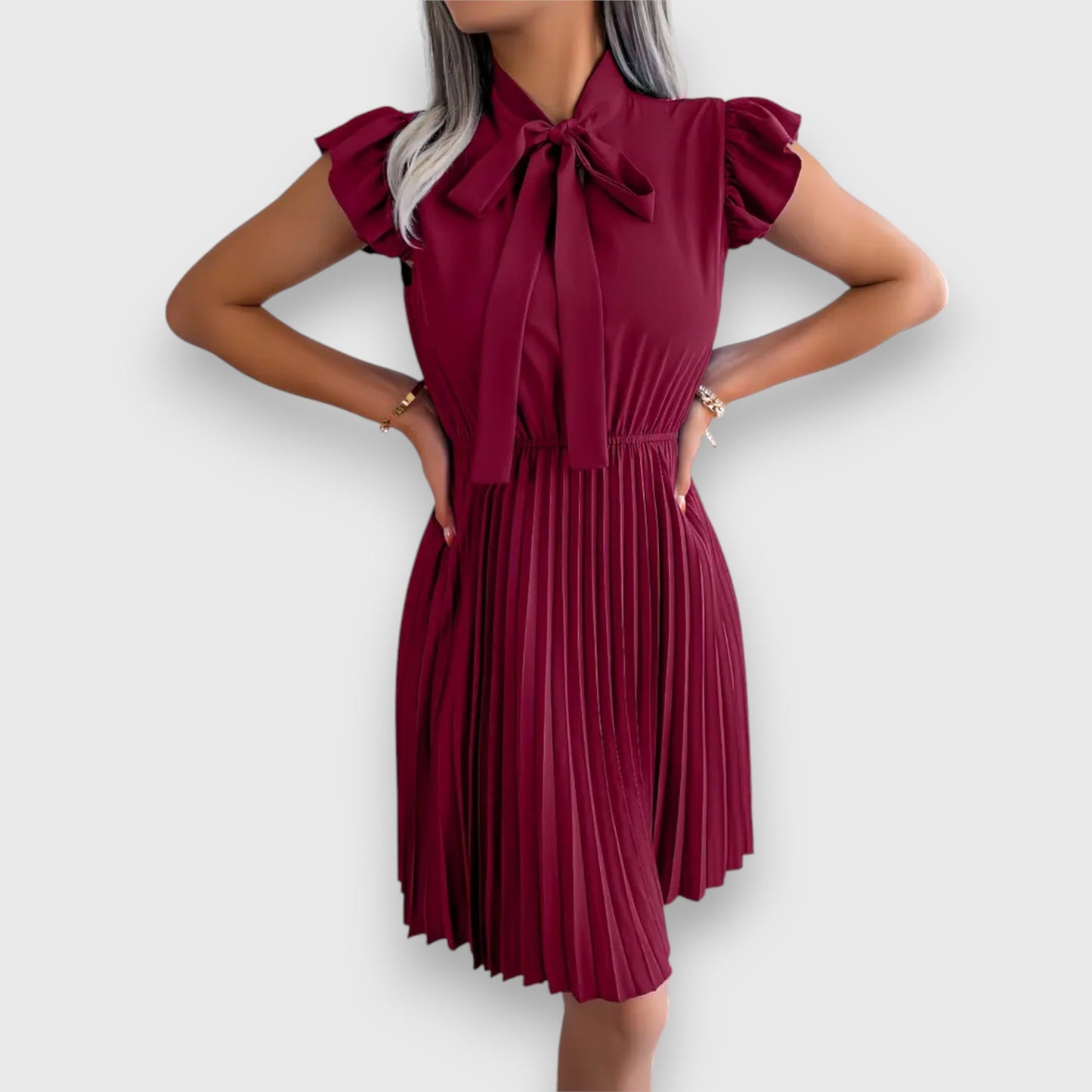 Diantte | Vestito midi plissettato