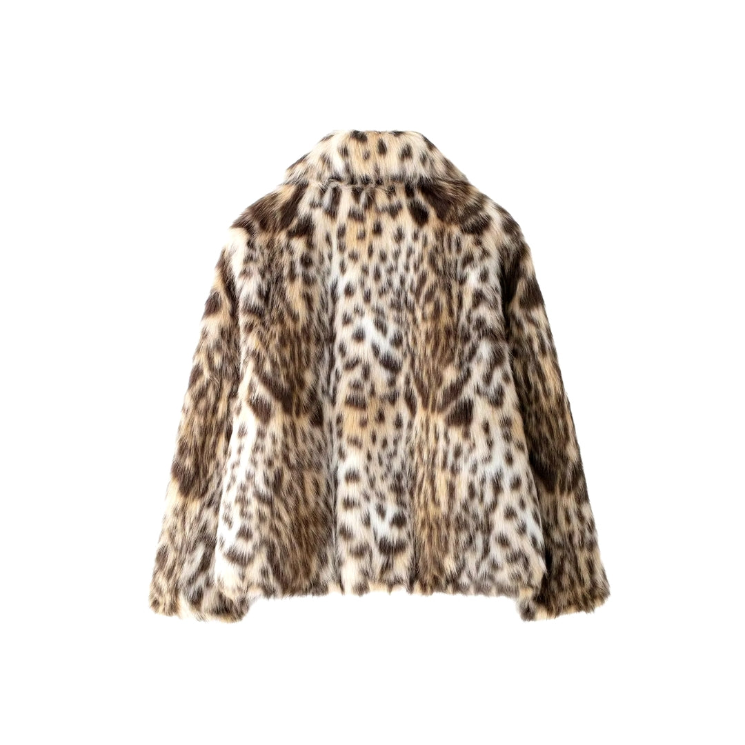 Becky™ | Giacca Leopardo in Ecopelle Corto