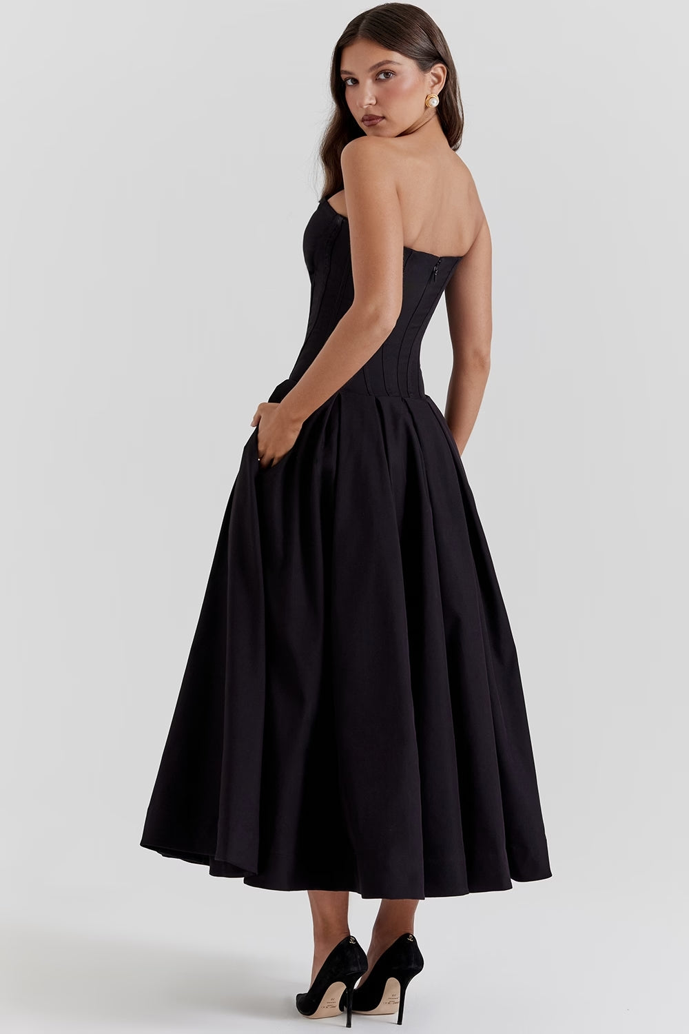 Annette | Elegante Vestito Midi stile corsetto