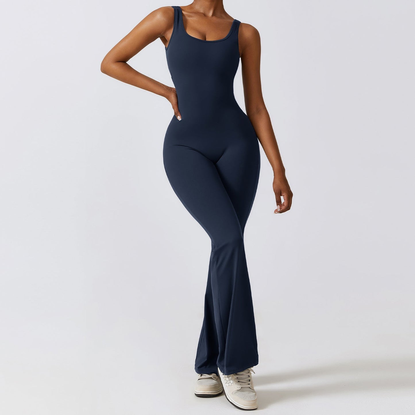 Lutiqe™ | Tuta a Zampa con Effetto Scrunch Sul Retro