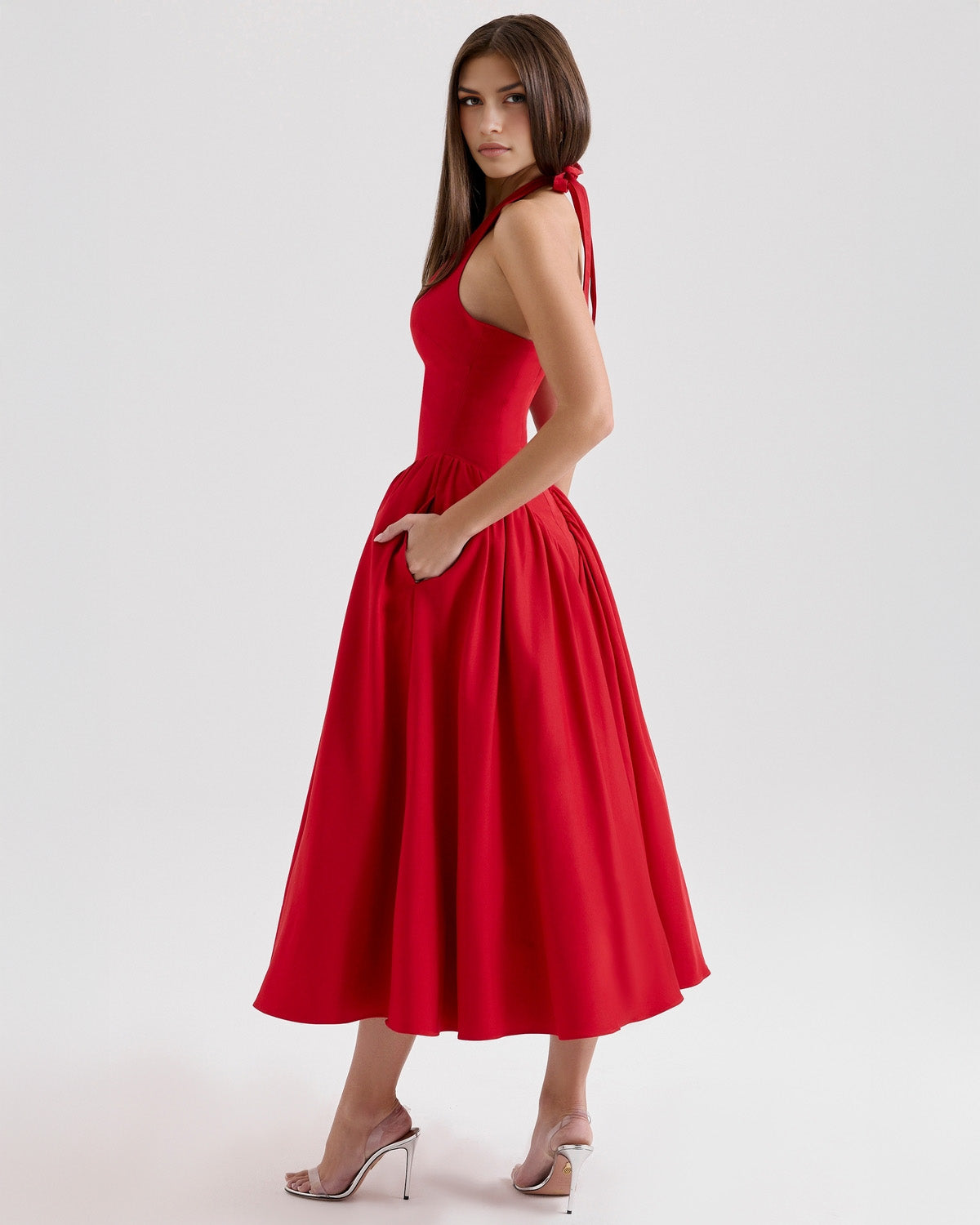 Monroe | Vestito Midi Halter