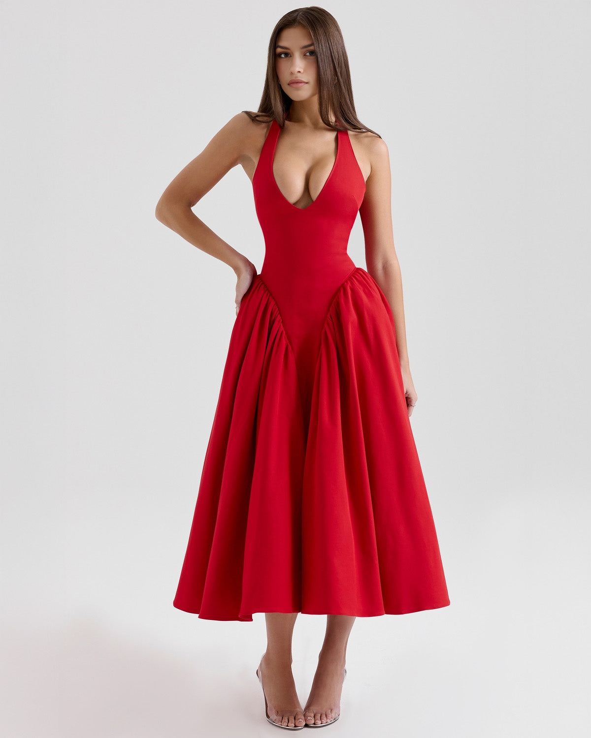 Monroe | Vestito Midi Halter