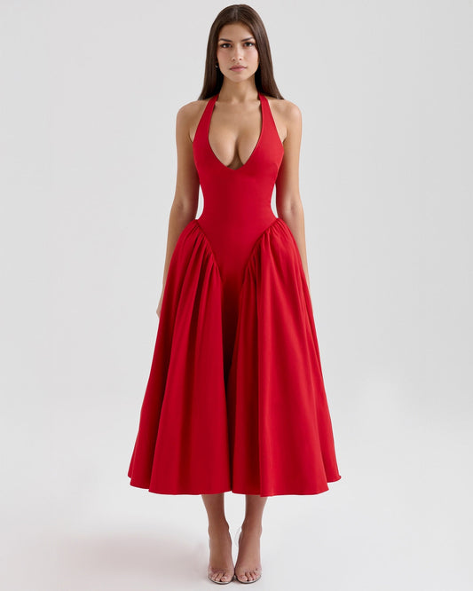 Monroe | Vestito Midi Halter