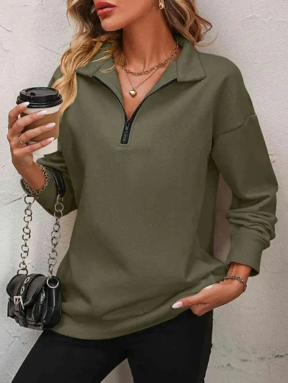Olive™ | Maglione con Zip