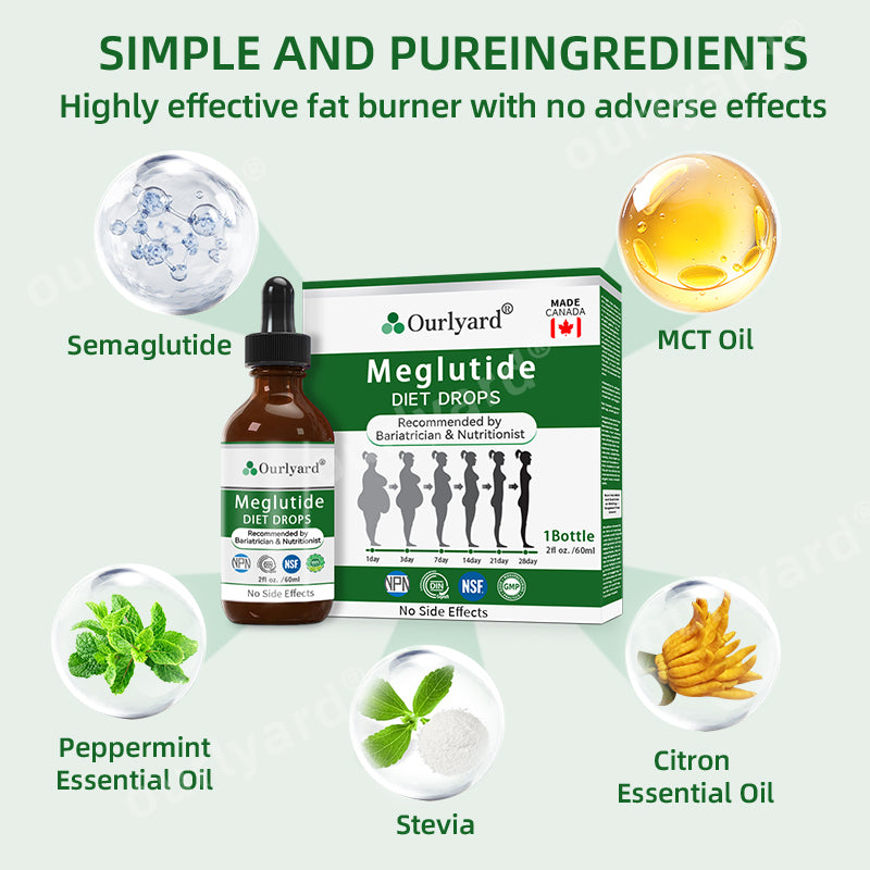 Gocce Dietetiche di Meglutide | Il Supporto Naturale per una Perdita di Peso Duratura