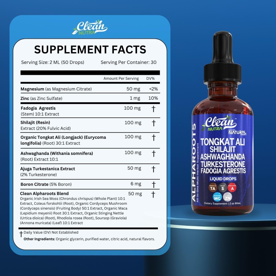 AlphaRoots | Gocce erbacee per aumentare l'energia, la vitalità e le prestazioni negli uomini