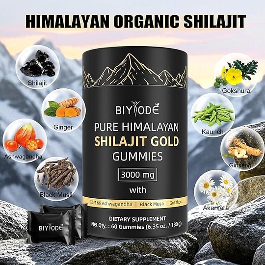 Shilajit Gummies | Gummy di Shilajit Puro Himalayano