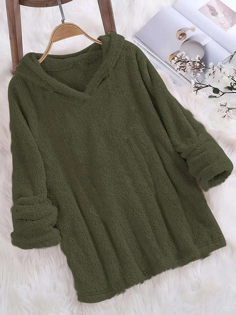 Nadine | Felpa in pile con cappuccio stile Oversized