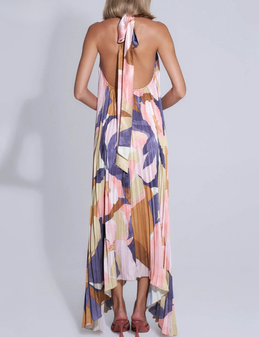Sydney™ | Abito Maxi Plissettato